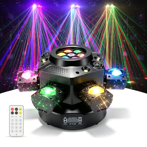 Moving Head DJ Light 150W 6-Arm Pattern Effect Party Stage Light - size: 6 arms light