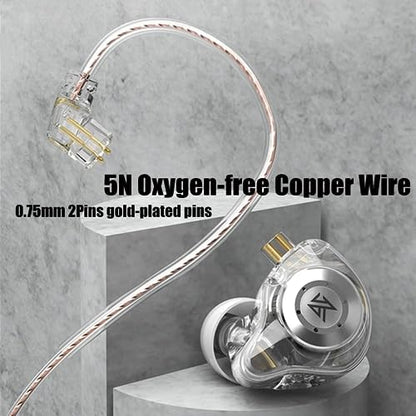 KZ EDX PRO in Ear Monitor IEM Wired Earbuds Earphones 1DD Wired Ear Buds HiFi Deep Bass with 1DD New 10mm Dynamic Driver Over Ear Headset with Detachable Cable - color: Green, style: with Mic
