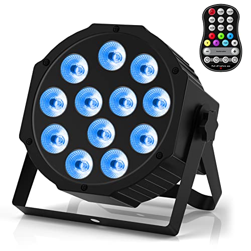 Rechargeable Par Lights, RGBW LED Uplights Battery Powered Stage Light, HOLDLAMP Par Can DJ Lights Sound Activated with Remote & DMX Control for Festival Party Event Wedding Bar. - size: 1 Packs
