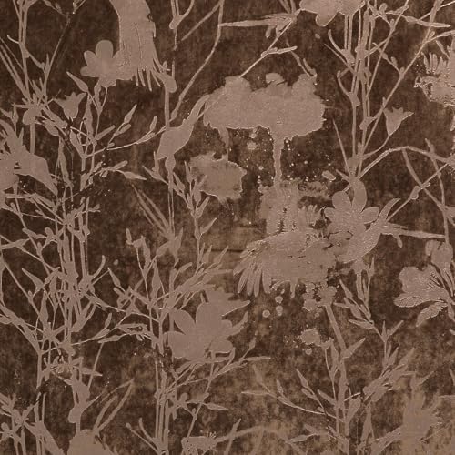 H.VERSAILTEX Velvet Birds and Lotus Curtains for Living Room 84" L, Caramel | Luxury Velvet, Room Darkening, Light Blocking, Noise Reducing, Thermal Insulated, Grommet Top, 52 X 84 Inch, 2 Panels - color: Lotus-caramel, size: 52"W x 84"L (Pack of 2)