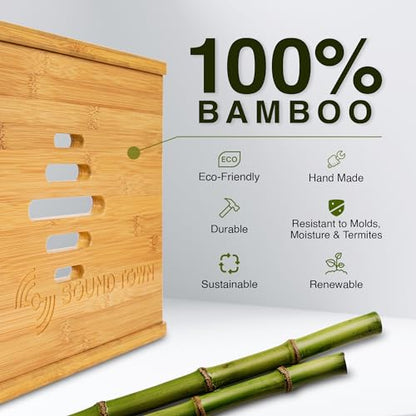 Sound Town DIY Solid Carbonized Bamboo Studio Rack with 11U Slant Mixer Top, 10U Front Rack, 2U Bottom Storage, Casters, Rubber Feet, for Recording Room, PA/DJ Equipment, Home-Audio (STBR-M11X12) - size: 12U w/ Mixer Top, 2U Drawer