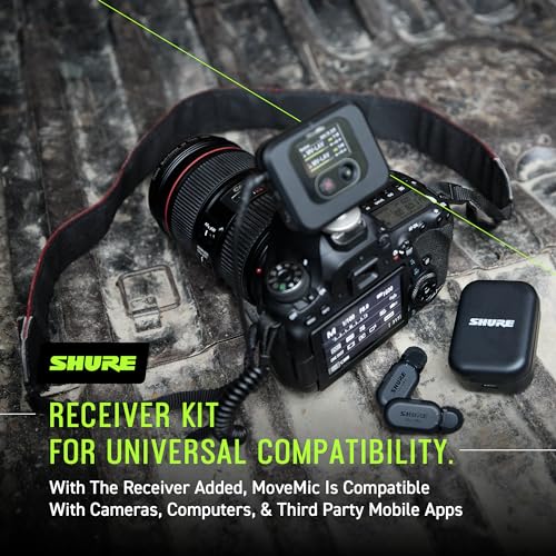 Shure MoveMic One - Pro Direct to Phone Wireless Lavalier Microphone for iPhone & Android, Bluetooth Mini Mic, 24 Hours Charge, Quick Set Up, IPX4, Compact & Portable Clip Lav (MV-ONE-Z7) - style: Single Channel