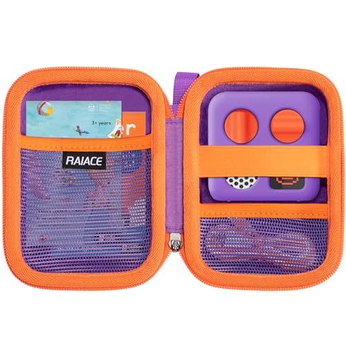 RAIACE Hard Storage Case Compatible Yoto Mini Audio Player, With Mesh Pocket for Cards, Cables and Accessories. (Case Only) - Purple - color: Purple