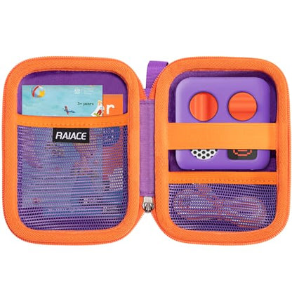 RAIACE Hard Storage Case Compatible Yoto Mini Audio Player, With Mesh Pocket for Cards, Cables and Accessories. (Case Only) - Purple - color: Purple