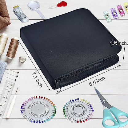 LE PAON Sewing Kit with Case Portable Sewing Supplies for Home Traveler, Adults, Beginner, Emergency, Contains 24 Sewing Thread, Scissors, Needles, Measure etc