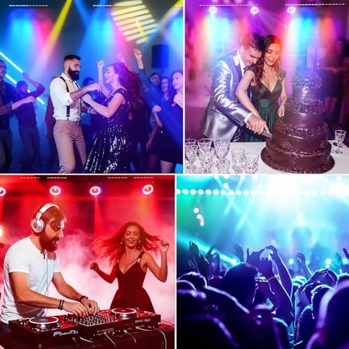 24 LED Stage Lights Bar 120W Professional Wall Wash Lights RGBW UV 6in1 DMX Light 12/50 CH 8-Zone Linear Fixture with 58 Auto Modes, Strobe & Sound Active for Party Club Disco Events Wedding Church - style: 6-in-1 LED