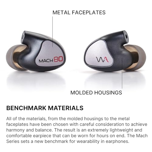 Westone Audio - Mach 80 Universal IEM Wired Earbuds - 8 Balanced Armature Professional Musician in Ear Monitor Earphones with Linum® ESTRON ULTRABaX™ T2 Cable - style: 8 Drivers
