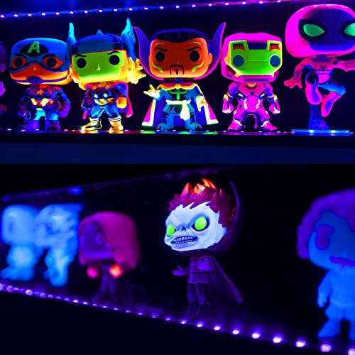 USB Black Light Strip, 6.6ft 10W UV LED Blacklight String Lights, 395-400nm, DC 5V, 120 Lamp Beads, Glow in The Dark for Halloween, Birthday, Party, Fluorescent Poster, Room, Bedroom Decoration - size: 6.6ft Strip