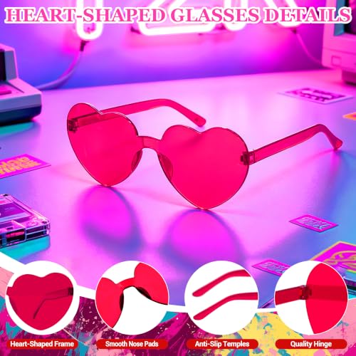 Short Bob Straight Hair Wigs with Bangs, Synthetic Fiber Colorful Hair, Heart-shaped Sunglasses for Women (Rainbow) - color: Rainbow