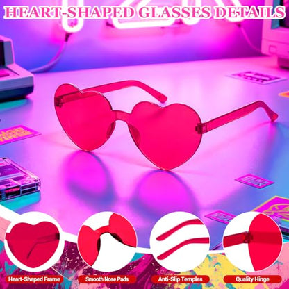 Short Bob Straight Hair Wigs with Bangs, Synthetic Fiber Colorful Hair, Heart-shaped Sunglasses for Women (Rainbow) - color: Rainbow