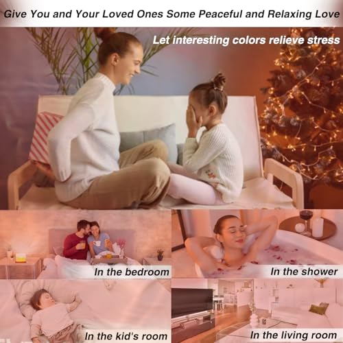 Shower Lamp Ocean Wave Projector Light - 2400mAh Battery Powered Water Ripple Projector Light Rechargeable Water Effect Shower Lights Waterproof for Bathroom Bedroom - style: Smooth Dome