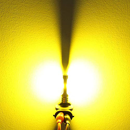 Alla Lighting 3800lm 886 898 881 LED Fog Light Bulbs Super Bright, 3000K Amber Yellow ETI 56-SMD 889 894 H27 Replacement (Off-road used only) - color: 3000K Yellow