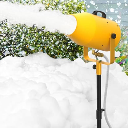 Foam Party Machine,1000W Outdoor Foam Machine With Adjustable Tripod Stand | Continuous Foam Output, 3-5m Spray Distance, Water Pump Design, 34-46 Inch Adjustable Stand for Lawn and Backyard - color: Yellow4