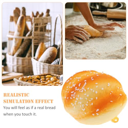 Vosarea 6Pcs Simulated Bread Toy Set Realistic Fake Food for Photography Decoration Cake Shop Display and Children S Educational Play 2.75X2.36X1.18In