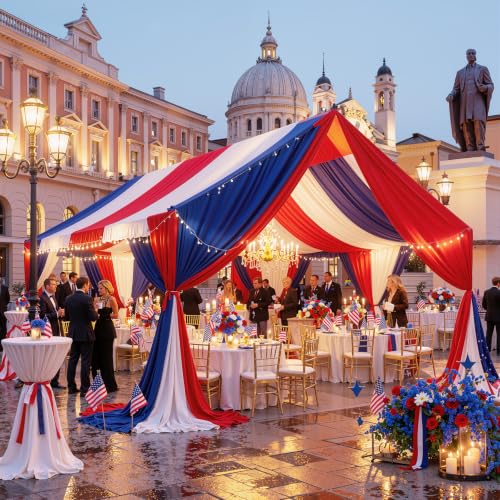 Outpain 10ftx20ft Red Backdrop Ceiling Drapes,2Panels 20ft Height Wrinkle Free Tent Draping Curtains, Fabric Drapery Ceiling Drapes for Wedding Ceremony Birthday Theme Parties with Rod Pocket - color: Red, size: 60"W x 240"L (Pack of 2)