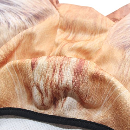 WTACTFUL 3D Animal Ears Balaclava, Breathable Face Mask for Halloween | Stand-Up Ears, Windproof Dustproof, Quick-Dry, No Fade Print, Soft, for Music Festivals Raves Ski Snowboard Moto Party - color: Exotic Shorthair Meb-25