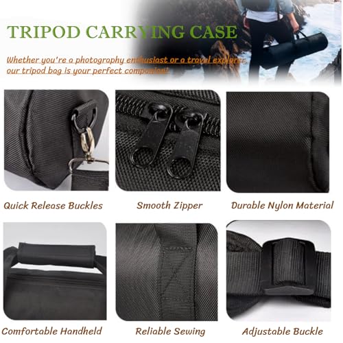 BLIRITEL 31.5 inch Tripod Carrying Case, Heavy Duty Padded Tripod Bag with Shoulder Strap for Light Stand,Monopods,Umbrellas,Softbox,Boom Stands and Photography Accessories (31.5 x 5.12 Inch) - size: 31.5 x 5.12 Inch