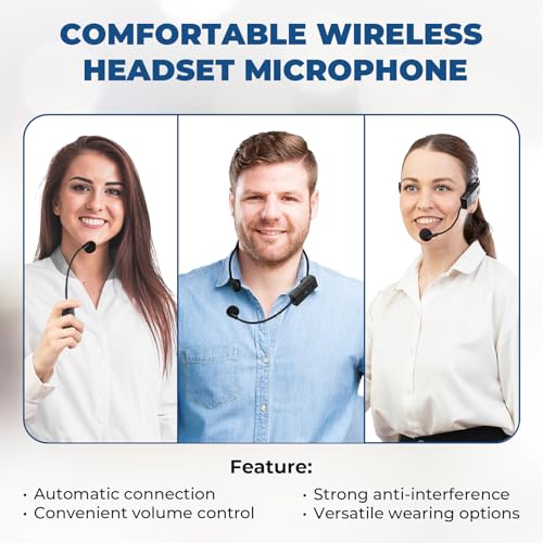 Voice Amplifier with Wireless Microphone & Speaker - Portable Bluetooth PA System, 30W Ultra-Light Rechargeable Hands-Free Megaphone for Teachers, Tour Guides & Outdoor Events - S93 | 2-in-1 Headset & Handheld Mic, Ultra-Light with Shoulder Strap, USB/TF/