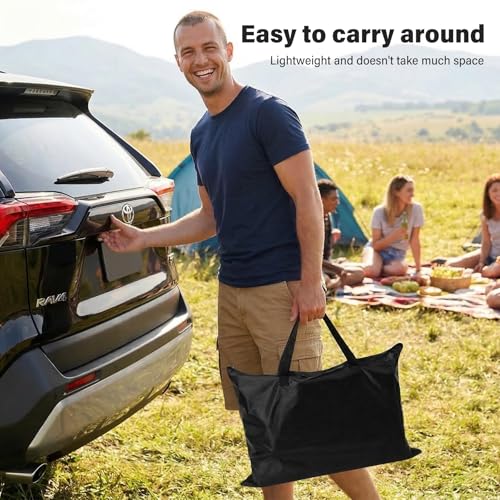 Outdoor Projector Screen with Stand 120 Inch, 16:9 Portable 4K HD Indoor Movie Screen, Large Double-Sided Washable Screen with Carry Bag, Sandbags for Backyard, Camping, Home Theater - size: 120 in