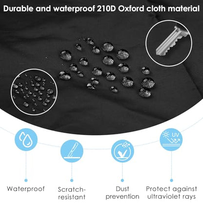 Speaker Cover, Outdoor Speaker Covers for PA/DJ Lightweight Powered Speaker, UV Protection Water Resistant Dustproof 210D Oxford Cloth Speaker Covers (2 PCS) (Black, 15 Inch) - size: 15 Inch