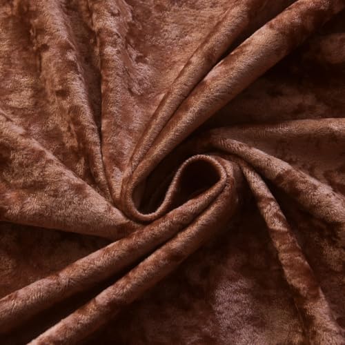 Dusty Pink Velvet Curtains 96 Inches, Super Soft Light Dimming Drapes for Nursery Girls Bedroom Elegant Thermal Insulated Panels with Energy Saving Design, W52 x L96, 2 Panels - color: Dusty Pink, size: 52"W x 96"L (Pack of 2)