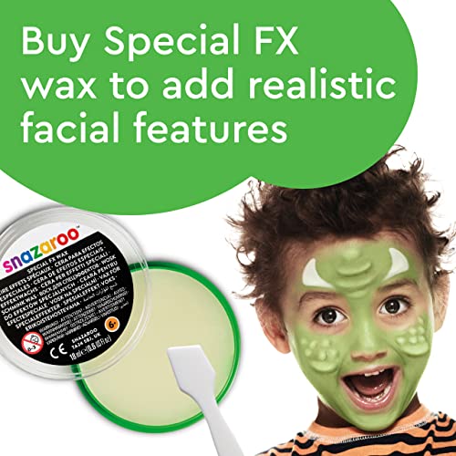 Snazaroo Classic Face and Body Paint, 18.8g Pot, White | Non-Toxic Hypoallergenic, Safe, Washable, Face & Body Paint for Halloween, Cosplay Costumes, Dress Up, Parties and Festivals - color: White, style: 18.8g (0.66-oz) Pot