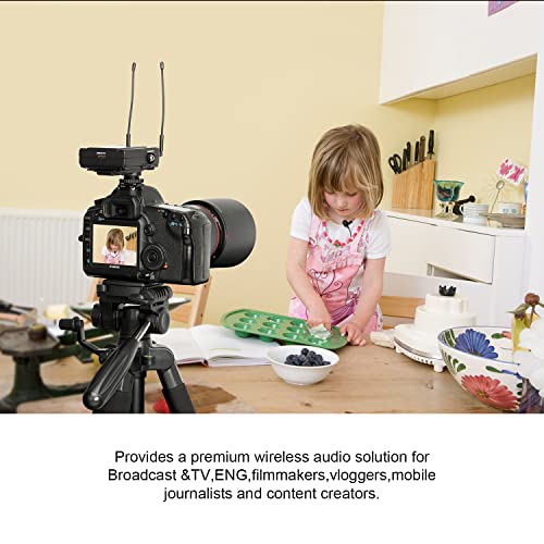 Saramonic Microphone UwMic9S Kit1, Advanced Wireless UHF Lavalier System with Dual-Channel Camera-Mount Receiver, Premium DK3A Lavalier, Li-Ion Power, Hard Case & More - size: Lav / Cam Mount Receiver