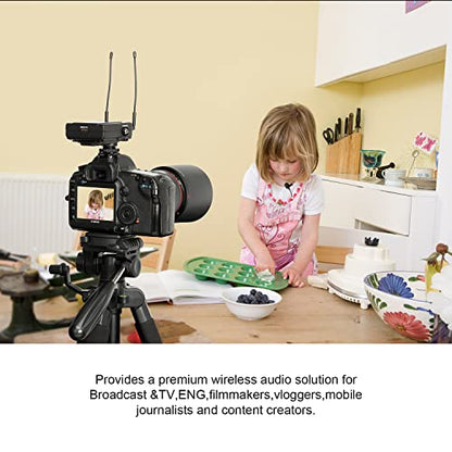 Saramonic Microphone UwMic9S Kit1, Advanced Wireless UHF Lavalier System with Dual-Channel Camera-Mount Receiver, Premium DK3A Lavalier, Li-Ion Power, Hard Case & More - size: Lav / Cam Mount Receiver