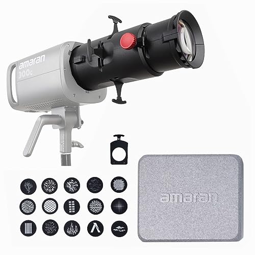 Aputure Amaran Spotlight SE 19º Lens Kit for Amaran Halo 300x 200x 100x | Projection Lens Modifier for Amaran 300C 150C Amaran 200X 100x 60x and Other Power not Exceeding 300W Bowens Mount Light