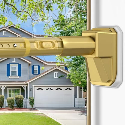 Extra Long Tension Curtain Rod, Gold, 41-165 Inch (4-13.7ft), Tension Rod - color: Gold, size: 41-165inch