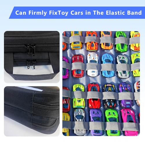 96 Hot Wheels Carrying Case(Black Bag Only) | Matchbox Cars Storage Bag,Carrying Case for Hot Wheels/Matchbox Cars/Mini Toys/Small Dolls/Toy Cars. HotWheel Carrying Bag. - color: Black