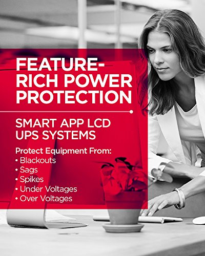 CyberPower OR1500LCDRM1U Smart App LCD UPS Battery Backup | Surge Protector, 1500VA/900W, 6 Outlets, AVR, 1U Rackmount