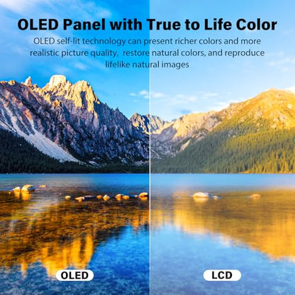 InnoView 14 Inch OLED Portable Monitor 4k UHD 3840x2400 Portable Monitor 100% DCI-P3 | 100000:1Contrast | Built-in Speakers, Travel Monitors for Laptop PC MAC Phone PS4 Xbox Switch - size: 14-inch