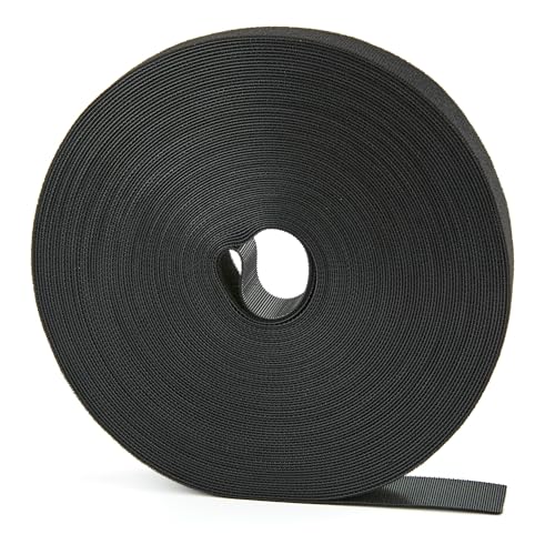 20 Yards x 3/4 inch Hook and Loop Roll, Reusable Fastening Cable Ties, Multi-Purpose Cable Management Wire Ties Cable Straps for Organizing Home, Office and Data Centers - color: 3/4inch-20yd