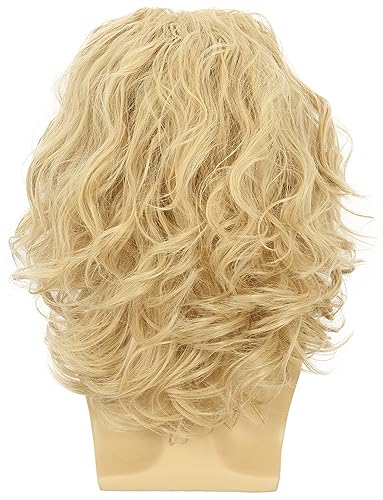 karlery California 70s 80s Rocker Wig Men Women Long Curly Blonde | Halloween Costume Anime Wig - color: Blonde