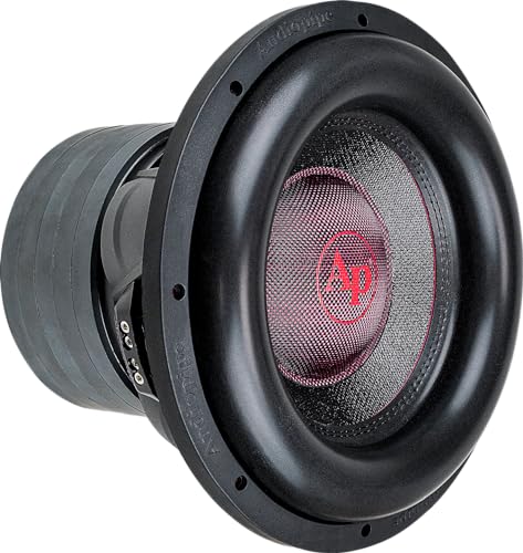 Audiopipe 12" Quinta Stack Composite Cone Subwoofer (TXX-BDC-V-12D2), Superior Performance, 2400W, 5 Magnets, BASV Voice Coil, Aluminum Basket, Weaved Tinsel Leads, Multi-Connect Terminals, 2*2 Ohms - size: 12 Inch, style: 5 Stack (2*2 Ohms)