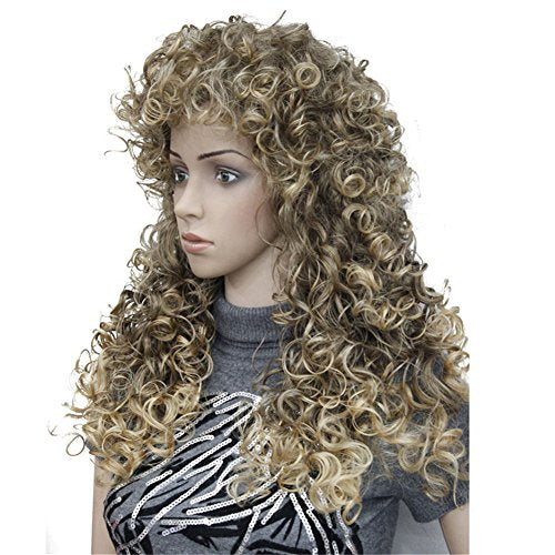 Aimole Synthetic Heat Resistant Hair Long Curly Wigs Cosplay Women Wig(6T24B) - color: #6T24B