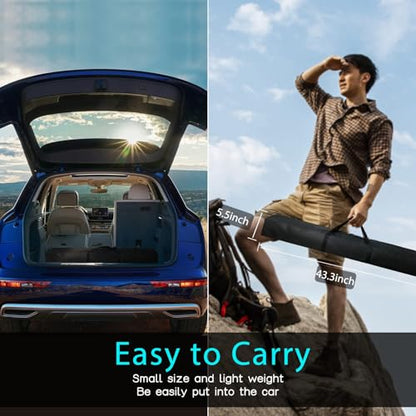 Projector Screen and Stand 150 inch Large Outdoor Projection Screen 16:9 HD 4K Portable Projection Movie Screen with Carry Bag Foldable Anti Crease Windproof Design for Home Theater Backyard Cinema - size: 150 inch
