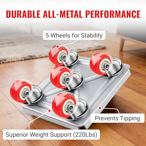 Heavy Duty Furniture Movers, 4000 lb Furniture Dolly Kit | Steel moving dolly kit with 6.9 in platforms and 360 degree rubber wheels for furniture and pool tables.