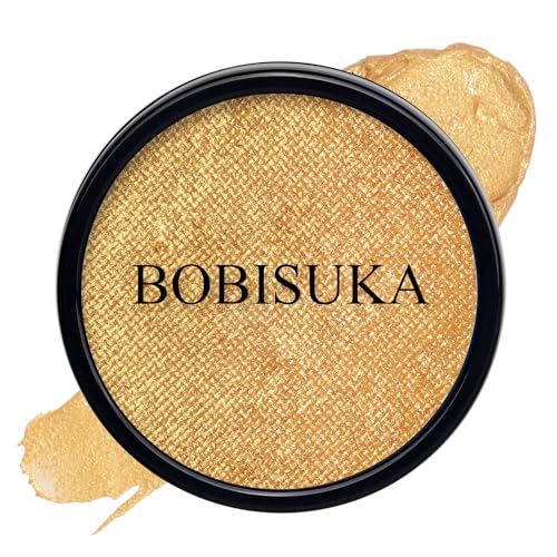 BOBISUKA Metallic Gold Face Body Paint, Water-Based Face Painting Kit & Body Paints, Facepaint for Adults Halloween Golden Masquerade Mask & Skull Special Effects Art Make-Up Costume Cosplay & Theater - color: Metallic Gold