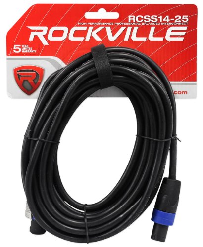 Rockville SPGN128 12" Passive DJ PA Speaker Pair with RPA12 2-Channel Amp