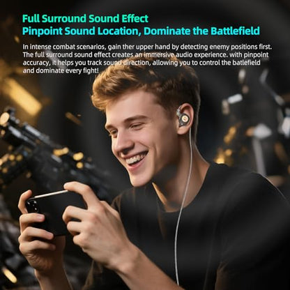 KZ Taurus in Ear Monitor Headphones, Horizontal 2DD in Ears, Gaming Earbuds, Noise Isolating Ear Buds Sound Localization in-Ears for Singers Musicians Audiophiles - color: ClearBlack, style: with Mic
