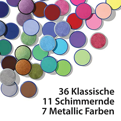 Snazaroo Classic Face and Body Paint, 18.8g Pot, Dark Grey | Non-Toxic Hypoallergenic, Safe, Washable, Face & Body Paint for Halloween, Cosplay Costumes, Dress Up, Parties and Festivals - color: Dark Grey, style: 18.8g (0.66-oz) Pot