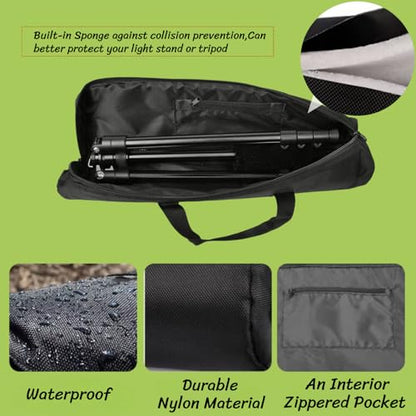 BLIRITEL 27.6 inch Tripod Carrying Case, Heavy Duty Padded Tripod Bag with Shoulder Strap for Light Stand,Monopods,Umbrellas,Softbox,Boom Stands and Photography Accessories (27.6 x 5.12 Inch) - size: 27.6 x 5.12 Inch