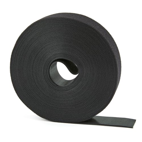 14 Yards x 3/4 inch Hook and Loop Roll, Reusable Fastening Cable Ties, Multi-Purpose Cable Management Wire Ties Cable Straps for Organizing Home, Office and Data Centers - color: 3/4inch-14yd