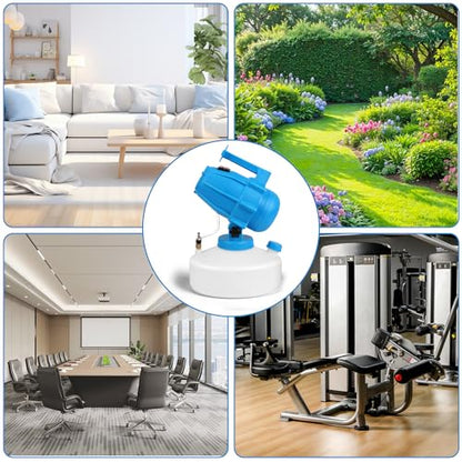 5L (1.3 Gallon) Electric ULV Fogger Sprayer Machine with 3 Nozzles, Portable Cold Fogger with Adjustable Flow Rate, 30ft Spraying Distance for Home, School, Hotel, Church, Garden, Yard