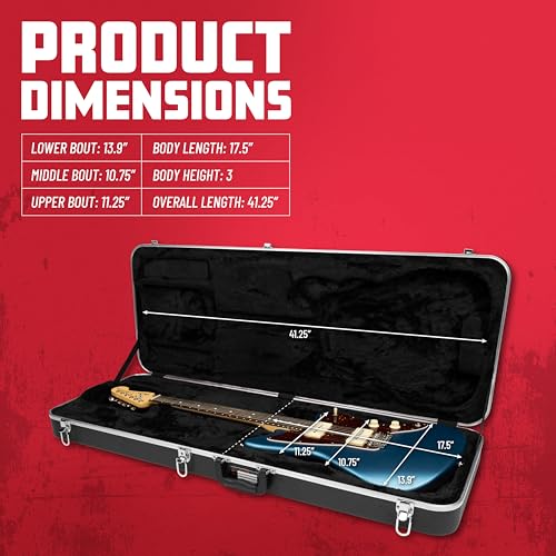Gator Cases Deluxe ABS Molded Case for Jazzmaster Guitars, (GC-JMASTER) - style: Standard