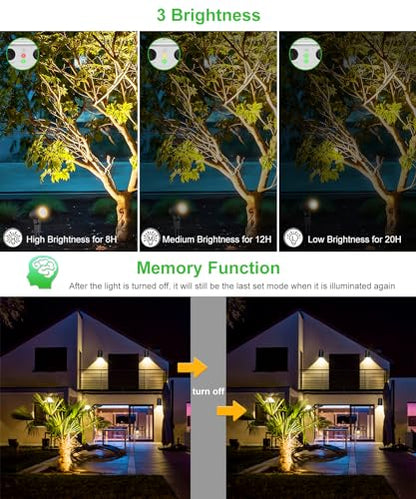 CLY 6 in 1 Solar Spotlights Landscape Outdoor Garden, Solar Powered Lights - color: Warm White/Natural White/Cold White, size: 6-IN-1