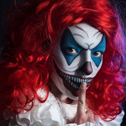 SUNNYVALE Halloween Clown Black White Red Face Body Paint Stick Cream,Eye Black for Sport, Hypoallergenic Foundation for Skeleton Vampire Skull Cosplay Special Effects Costume SFX Halloween Makeup Kit - color: White & Black&Red
