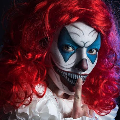SUNNYVALE Halloween Clown Black White Red Face Body Paint Stick Cream,Eye Black for Sport, Hypoallergenic Foundation for Skeleton Vampire Skull Cosplay Special Effects Costume SFX Halloween Makeup Kit - color: White & Black&Red
